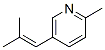 111422-55-0,Pyridine, 2-methyl-5-(2-methyl-1-propenyl)- (9CI)