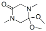 111886-77-2,Piperazinone, 5,5-dimethoxy-1,4-dimethyl- (9CI)