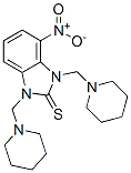 112094-11-8,2H-Benzimidazole-2-thione, 1,3-dihydro-1,3-bis(1-piperidinylmethyl)-4-nitro-
