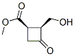 112139-39-6,Cyclobutanecarboxylic acid, 2-(hydroxymethyl)-3-oxo-, methyl ester, cis- (9CI)