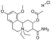 113-69-9,3-carbamoyl-N,N-diethyl-1,3,4,6,7,11b-hexahydro-9,11-dimethoxy-2H-benzo[a]quinolizin-2-yl acetate hydrochloride
