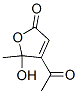 113702-28-6,2(5H)-Furanone, 4-acetyl-5-hydroxy-5-methyl- (9CI)