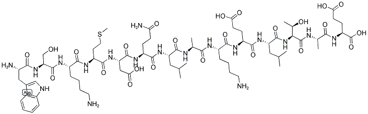 115136-18-0,TRP-SER-LYS-MET-ASP-GLN-LEU-ALA-LYS-GLU-LEU-THR-ALA-GLU