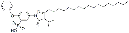 115345-38-5,1-(4-PHENOXY-3-SULFOPHENYL)-3-HEPTADECYL-4-ISOPROPYL-2-PYRAZOLIN-5-ONE