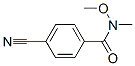 116332-64-0,4-CYANO-N-METHOXY-N-METHYLBENZAMIDE