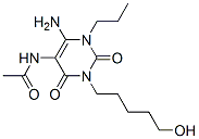 116526-19-3,Acetamide,  N-[6-amino-1,2,3,4-tetrahydro-3-(5-hydroxypentyl)-2,4-dioxo-1-propyl-5-pyrimidinyl]-