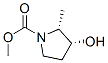 116700-16-4,1-Pyrrolidinecarboxylicacid,3-hydroxy-2-methyl-,methylester,cis-(9CI)