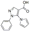 116834-08-3,1-PHENYL-5-(1H-PYRROL-1-YL)-1H-PYRAZOLE-4-CARBOXYLIC ACID