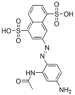 117-88-4,3-[[2-(acetylamino)-4-aminophenyl]azo]naphthalene-1,5-disulphonic acid