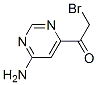 117053-51-7,Ethanone, 1-(6-amino-4-pyrimidinyl)-2-bromo- (9CI)