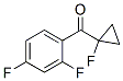 117292-27-0,Methanone, (2,4-difluorophenyl)(1-fluorocyclopropyl)- (9CI)