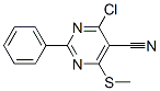 118996-61-5,4-CHLORO-6-(METHYLSULFANYL)-2-PHENYL-5-PYRIMIDINECARBONITRILE
