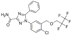 119126-15-7,1-[4-chloro-3-(2,2,3,3,3-pentafluoropropoxymethyl)phenyl]-5-phenyl-1,2 ,4-triazole-3-carboxamide