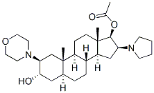 119302-24-8,(2b,3a,5a,16b,17b)-17-Acetoxy-3-hydroxy-2-(4-morpholinyl)-16-(1-pyrrolidinyl)androstane