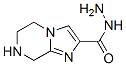 119448-34-9,Imidazo[1,2-a]pyrazine-2-carboxylic acid, 5,6,7,8-tetrahydro-, hydrazide (9CI)