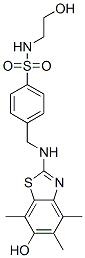 120164-48-9,Benzenesulfonamide,  N-(2-hydroxyethyl)-4-[[(6-hydroxy-4,5,7-trimethyl-2-benzothiazolyl)amino]methyl]-