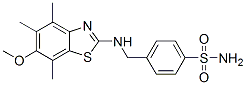 120165-55-1,Benzenesulfonamide,  4-[[(6-methoxy-4,5,7-trimethyl-2-benzothiazolyl)amino]methyl]-