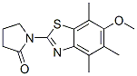 120165-64-2,2-Pyrrolidinone,  1-(6-methoxy-4,5,7-trimethyl-2-benzothiazolyl)-