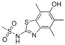 120181-23-9,Methanesulfonamide,  N-(6-hydroxy-4,5,7-trimethyl-2-benzothiazolyl)-