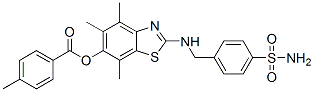 120181-26-2,Benzoic  acid,  4-methyl-,  2-[[[4-(aminosulfonyl)phenyl]methyl]amino]-4,5,7-trimethyl-6-benzothiazolyl  ester