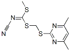 120958-21-6,[(4,6-DIMETHYLPYRIMIDIN-2-YLTHIO)METHYL] METHYLCYANOCARBONIMIDODITHIOATE
