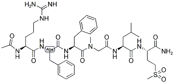 121951-71-1,ACETYL-ARG-PHE-PHE-SAR-LEU-MET[O2]
