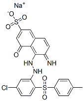 12220-30-3,sodium 5-[2-[5-chloro-2-(4-methylphenyl)sulfonyl-phenyl]hydrazinyl]-6-imino-4-oxo-naphthalene-2-sulfonate