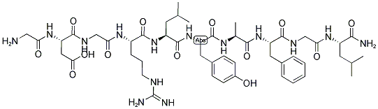 123338-11-4,H-GLY-ASP-GLY-ARG-LEU-TYR-ALA-PHE-GLY-LEU-NH2