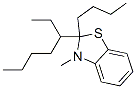 123768-36-5,Benzothiazole, 2-butyl-2-(1-ethylpentyl)-2,3-dihydro-3-methyl- (9CI)