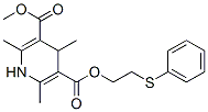 123875-01-4,2-phenylsulfanylethyl methyl 2,4,6-trimethyl-1,4-dihydropyridine-3,5-d icarboxylate