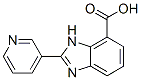 124340-89-2,1H-Benzimidazole-7-carboxylic acid, 2-(3-pyridinyl)-