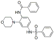 124400-44-8,BENZAMIDE, N-[2-(4-MORPHOLINYL)-4-[(PHENYLSULFONYL)AMINO]PHENYL]-