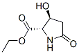 124618-51-5,L-Proline, 3-hydroxy-5-oxo-, ethyl ester, trans- (9CI)
