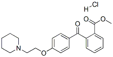 1248-42-6,methyl 2-[4-[2-piperidinoethoxy]benzoyl]benzoate hydrochloride