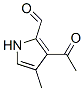 124815-00-5,1H-Pyrrole-2-carboxaldehyde, 3-acetyl-4-methyl- (9CI)