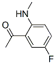 124958-74-3,Ethanone, 1-[5-fluoro-2-(methylamino)phenyl]- (9CI)