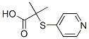 125305-75-1,Propanoic acid, 2-methyl-2-(4-pyridinylthio)- (9CI)