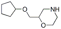 125444-26-0,Morpholine, 2-[(cyclopentyloxy)methyl]- (9CI)
