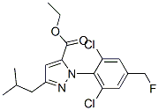 126100-06-9,1-[2,6-DICHLORO-4-(FLUOROMETHYL)PHENYL]-3-(2-METHYLPROPYL)-1H-PYRAZOLE-5-CARBOXYLIC ACID ETHYL ESTER