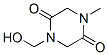 127605-74-7,2,5-Piperazinedione,1-(hydroxymethyl)-4-methyl-(9CI)