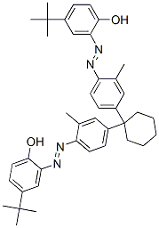 12769-22-1,2,2'-[cyclohexylidenebis[(2-methyl-4,1-phenylene)azo]]bis[4-tert-butylphenol]