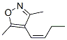 128035-77-8,Isoxazole, 4-(1-butenyl)-3,5-dimethyl-, (Z)- (9CI)