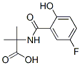 128396-76-9,Alanine,  N-(5-fluoro-2-hydroxybenzoyl)-2-methyl-