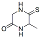 128425-21-8,Piperazinone, 6-methyl-5-thioxo- (9CI)