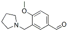 128501-84-8,4-METHOXY-3-PYRROLIDIN-1-YLMETHYL-BENZALDEHYDE