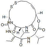 128517-07-7,(1S,4Z,7S,10S,11E,20R)-4-ethylidene-7,20-dipropan-2-yl-9-oxa-15,16-dit hia-3,6,18,21-tetrazabicyclo[8.7.6]tricos-11-ene-2,5,8,19,22-pentone