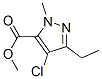 128537-31-5,METHYL 1-METHYL-3-ETHYL-4-CHLORO-5-PYRAZOLECARBOXYLATE