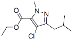 128537-44-0,4-CHLORO-1-METHYL-3-(2-METHYLPROPYL)-1H-PYRAZOLE-5-CARBOXYLIC ACID ETHYL ESTER