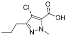 128537-49-5,4-Chloro-1-methyl-3-propyl-1H-pyrazole-5-carboxylic acid