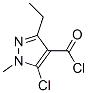 128564-58-9,1H-Pyrazole-4-carbonyl chloride, 5-chloro-3-ethyl-1-methyl- (9CI)